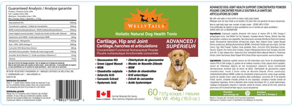 WellyTails Cartilage, Hip & Joint Dog ADVANCED (original Rx formula updated)