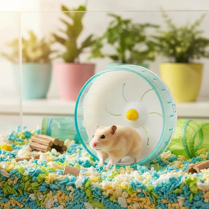Hamster Running Disc Toy – 3 Sizes, Silent Rotary Jogging Wheel for Small Pets