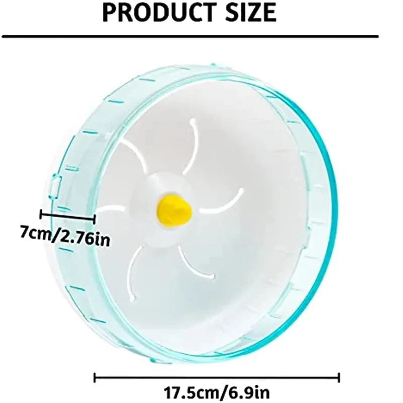 Hamster Running Disc Toy – 3 Sizes, Silent Rotary Jogging Wheel for Small Pets