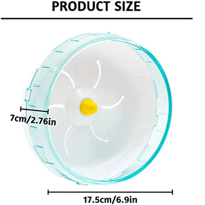 Hamster Running Disc Toy – 3 Sizes, Silent Rotary Jogging Wheel for Small Pets