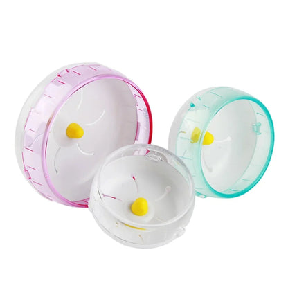 Hamster Running Disc Toy – 3 Sizes, Silent Rotary Jogging Wheel for Small Pets
