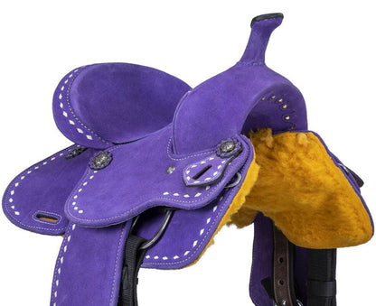 King Series Youth Stratford Suede Barrel Saddle by Royal King