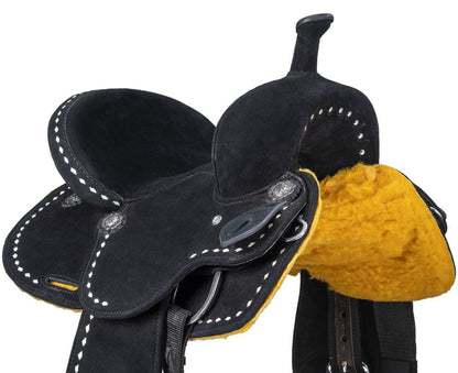 King Series Youth Stratford Suede Barrel Saddle by Royal King