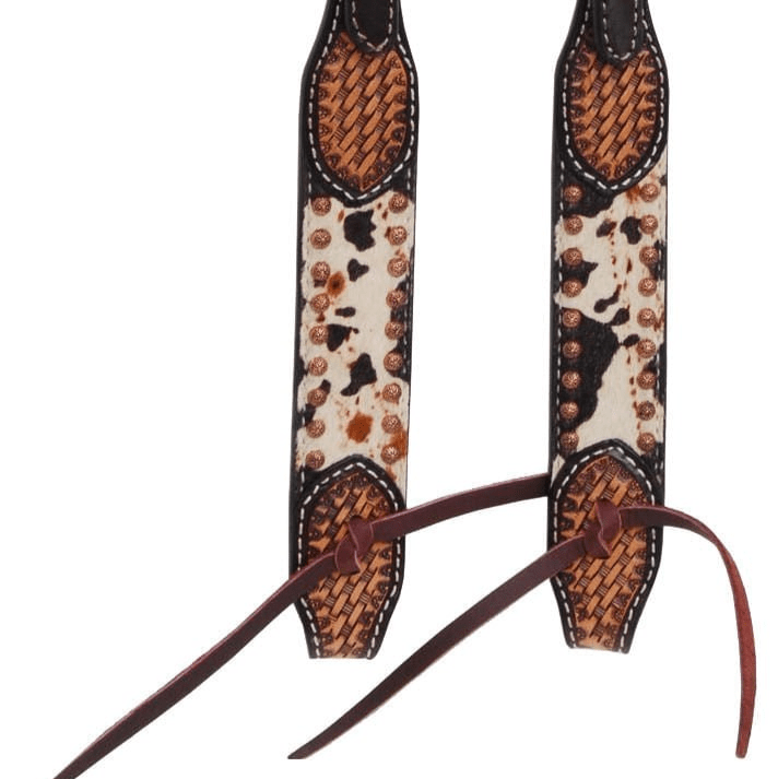 Rafter T Peppered Hide Single Ear Headstall
