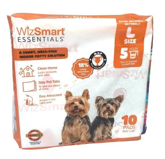 WizSmart Essentials Large Dog Training Pads for Puppies